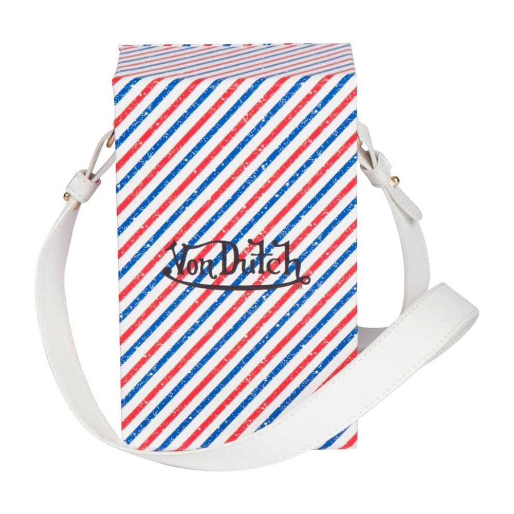 Von Dutch Striped Crossbody Bag